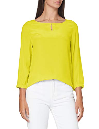 STREET ONE Damen 341910 Bluse, shiny yellow, 38 von Street One