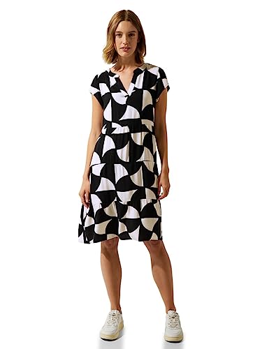 STREET ONE Damen A143685 Sommerkleid Viskose, Black, 34 STREET ONE Damen A143685 Sommerkleid Viskose, Black, 34 von STREET ONE