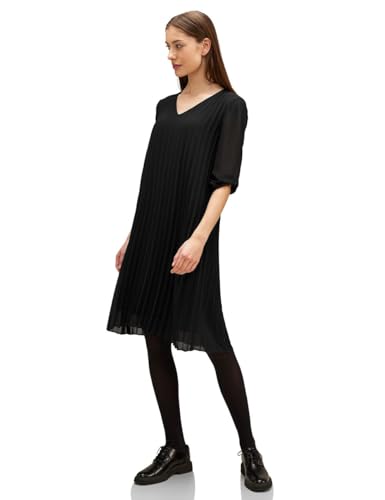 STREET ONE Damen Plisseekleid Black 40 von Street One