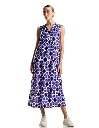 STREET ONE Damen A144079 Maxikleid mit Print, Violet Blue, 34 von STREET ONE