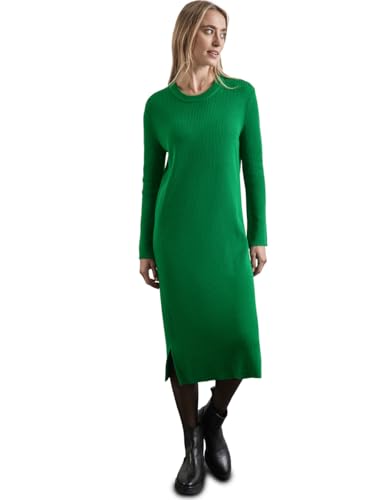 STREET ONE Damen A144267 Kleid mit Rippenstruktur,Vibrant Green,40 von STREET ONE