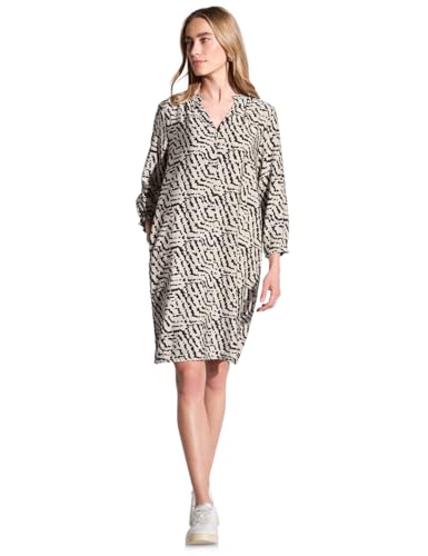 STREET ONE Damen A144441 Gemustertes Kleid, Moonstone Sand, 36 STREET ONE Damen A144441 Gemustertes Kleid, Moonstone Sand, 36 von Street One