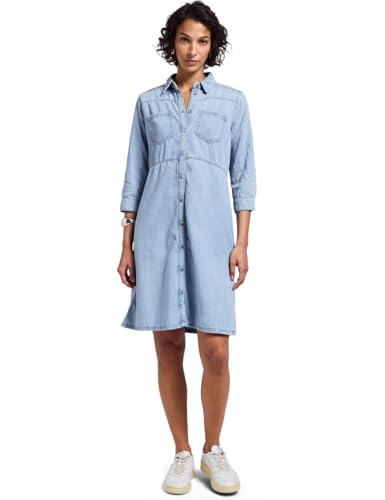 STREET ONE Damen A144448 Jeanskleid mit Knopfleiste, Light Blue Washed, 44 von Street One