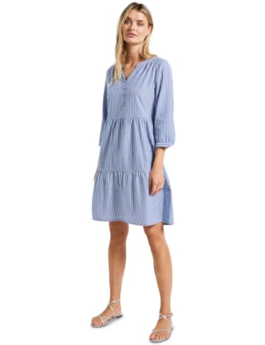 STREET ONE Damen A144560 Tunika-Kleid mit Glitzer, Original Blue, 42 von STREET ONE