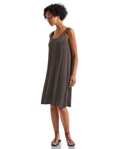 STREET ONE Damen A144567 Kleid mit Knotendetail, Nomad Brown, 38 von STREET ONE