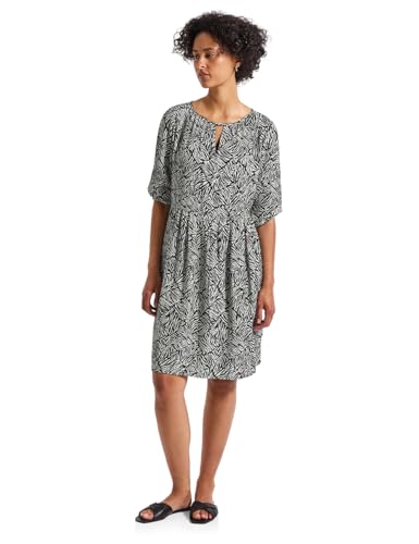 STREET ONE Damen A144568 Gemustertes Tunikakleid, Pine Grove Green, 38 von STREET ONE