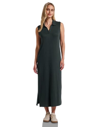 STREET ONE Damen A144570 Kleid in Strick-Optik, Pine Grove Green, 40 von STREET ONE