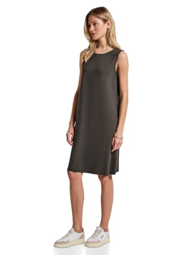 STREET ONE Damen A144583 Kleid in Unifarbe, Nomad Brown, 44 von STREET ONE