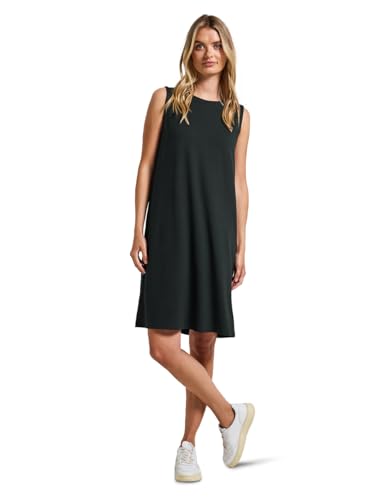 STREET ONE Damen A144583 Kleid in Unifarbe, Pine Grove Green, 36 von STREET ONE