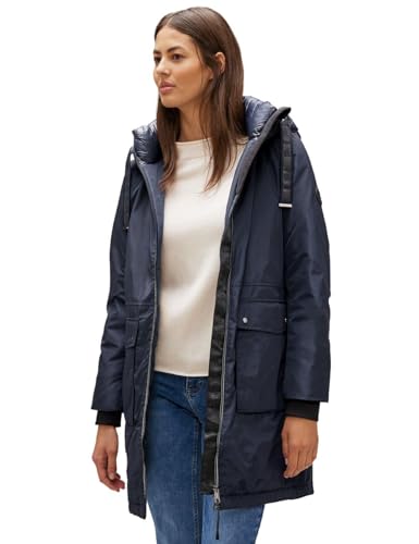 STREET ONE Damen A201862 Parka, Gravity Blue, 34 von Street One