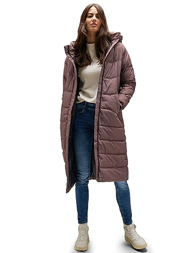 STREET ONE Damen A201874 Steppjacke Lang, Sleek Brown, 42 von Street One