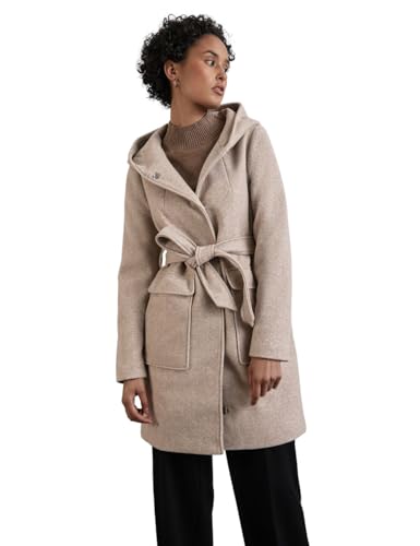 STREET ONE Damen A201961 Mantel mit Kapuze, Quinoa Beige Melange, 46 STREET ONE Damen A201961 Mantel mit Kapuze, Quinoa Beige Melange, 46 von Street One