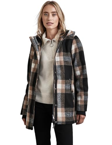 STREET ONE Damen A201963 Karierte Jacke, Black, 42 von Street One