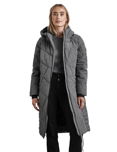 STREET ONE Damen A201970 Lange Teflon-Jacke, Frost Grey Melange, 40 von Street One