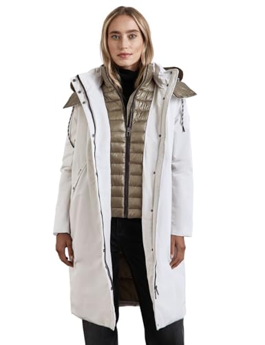 STREET ONE Damen A201974 Jacke mit Abnehmbarer Kapuze, Frosty Grey, 38 von STREET ONE