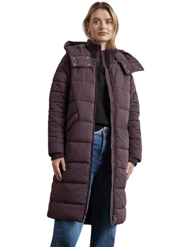 STREET ONE Damen A201975 Gefütterte Lange Jacke,Braun,44 STREET ONE Damen A201975 Gefütterte Lange Jacke,Braun,44 von Street One
