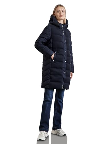 STREET ONE Damen A201976 Gefütterter Steppmantel, Gravity Blue, 38 von Street One