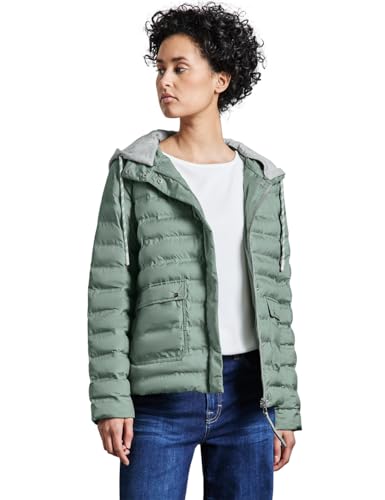 STREET ONE Damen A202044 Jacke mit Abnehmbarer Kapuze, Mint Green, 38 STREET ONE Damen A202044 Jacke mit Abnehmbarer Kapuze, Mint Green, 38 von Street One