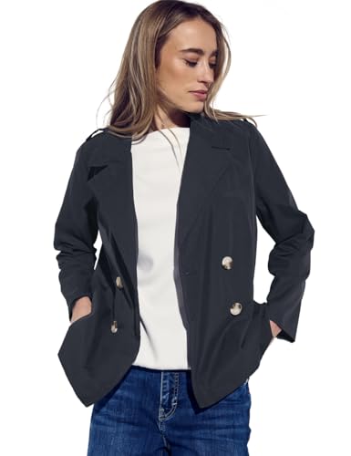 STREET ONE Damen A202057 Trenchcoat, Gravity Blue, 38 STREET ONE Damen A202057 Trenchcoat, Gravity Blue, 38 von Street One