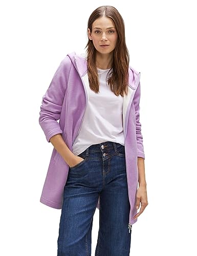 STREET ONE Damen A211897 Übergangsjacke Hoodie, Pure Lilac Melange, 36 von Street One