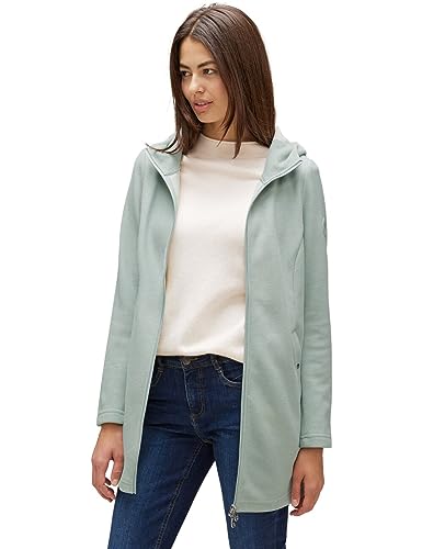 STREET ONE Damen A211897 Übergangsjacke Hoodie, Wave Green Melange, 40 von Street One