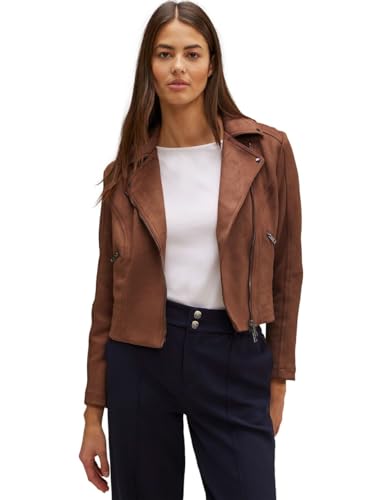 STREET ONE Damen A212027 Kunstlederjacke, Light glowy Brown, 34 von Street One