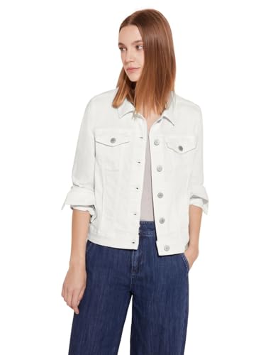 STREET ONE Damen A212091 Jeansjacke, White Soft Washed, 34 von Street One