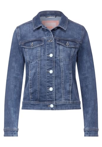 Street One Damen A212092 Jeansjacke, Indigo Random Wash, 36 EU von Street One