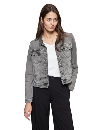 STREET ONE Damen A212250 Jacke im Jeans-Look, Grey Random Washed, 36 von STREET ONE