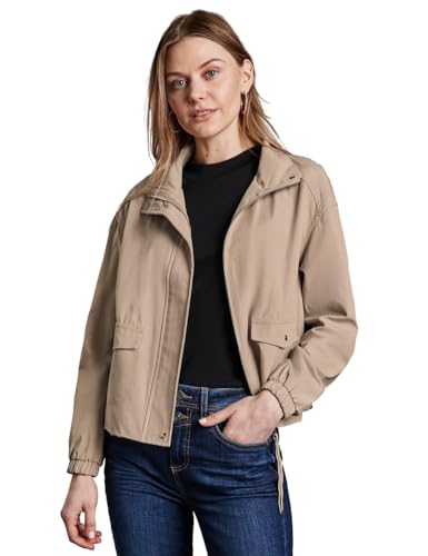 STREET ONE Damen A212367 Kurze Jacke mit Stehkragen, Desert beige, 38 STREET ONE Damen A212367 Kurze Jacke mit Stehkragen, Desert beige, 38 von STREET ONE