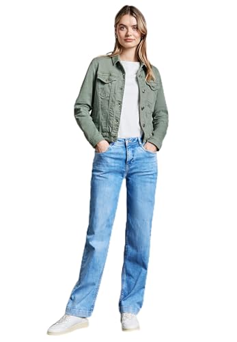 STREET ONE Damen A212417 Jeansjacke, Olive Washed, 36 von STREET ONE