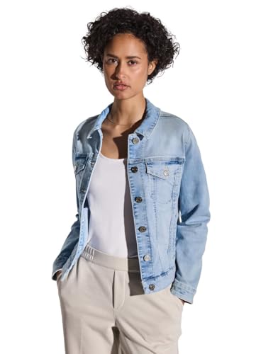 STREET ONE Damen A212419 Jeansjacke Look, Ultra Bleached wash, 36 von STREET ONE
