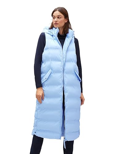 STREET ONE Damen A220194 Steppweste Lang, Light Arctic Blue, 40 von Street One