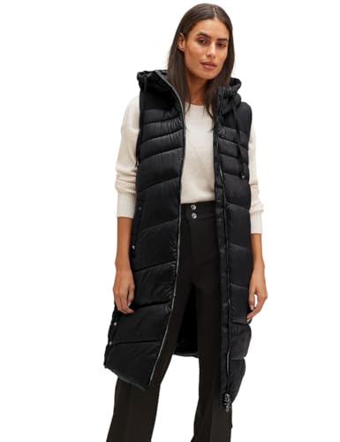 STREET ONE Damen A220195 Steppweste Lang, Black, 36 von Street One