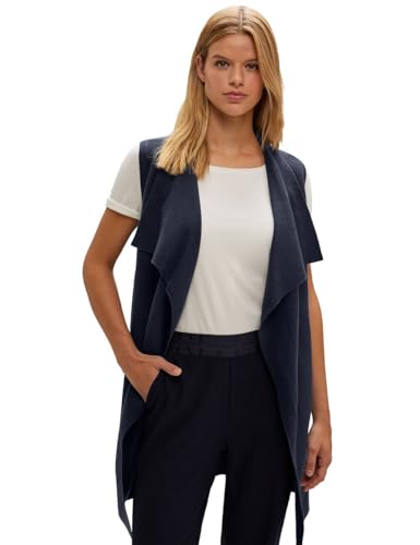 STREET ONE Damen A253671 Cardigan Ärmellos, deep Blue, 36 von Street One