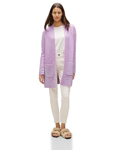 STREET ONE Damen A253672 Cardigan, Soft Pure Lilac Melange, 36 von Street One