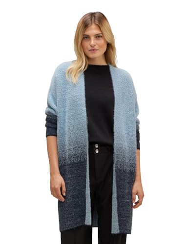 STREET ONE Damen A253691 Strickjacke Lang, deep Blue, 36 von Street One