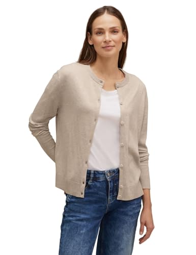 STREET ONE Damen Cardigan, spring sand melange, 34 von Street One