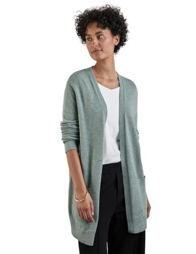 STREET ONE Damen A253788 Offener Cardigan, Temper Mint Mel, 40 von STREET ONE