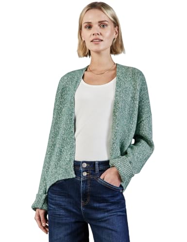 STREET ONE Damen A253914 Offener Cardigan, Sunlit Green Mel., 46 EU von STREET ONE