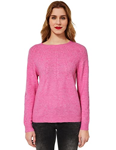 STREET ONE Damen A302122 Strickpullover, pink Crush Melange, 36 von Street One