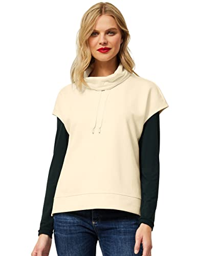 STREET ONE Damen A302136 Pullunder Sweat, Creamy beige, 42 von Street One