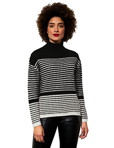 STREET ONE Damen A302188 Rollkragenpullover, Black, 42 von STREET ONE