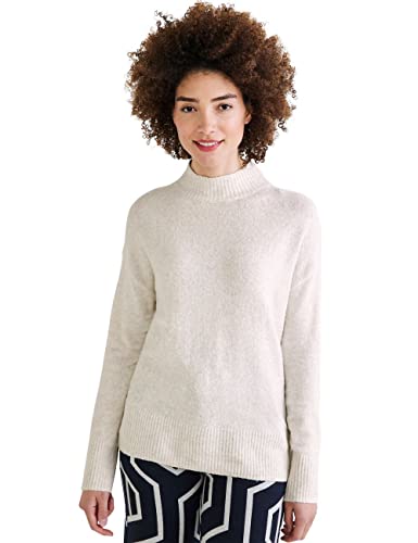 STREET ONE Damen A302267 Strickpullover, Lucid White Melange, 38 von Street One