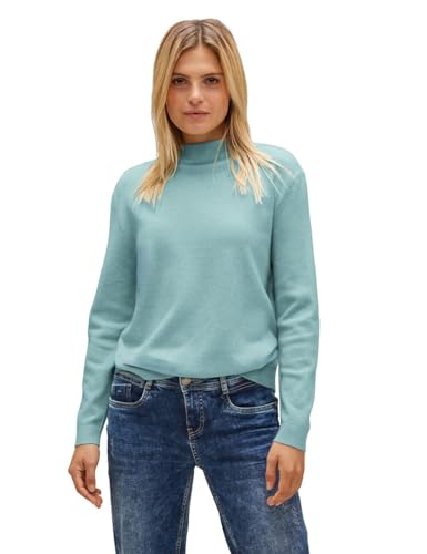 STREET ONE Damen A302377 Strickpullover, iced Mint Melange, 38 von STREET ONE