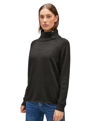 STREET ONE Damen A302378 Strickpullover, Anthracite Melange, 36 von Street One