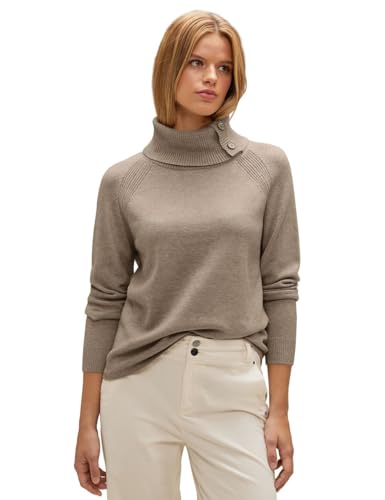 STREET ONE Damen A302378 Strickpullover, Bleached Sand Melange, 40 von Street One