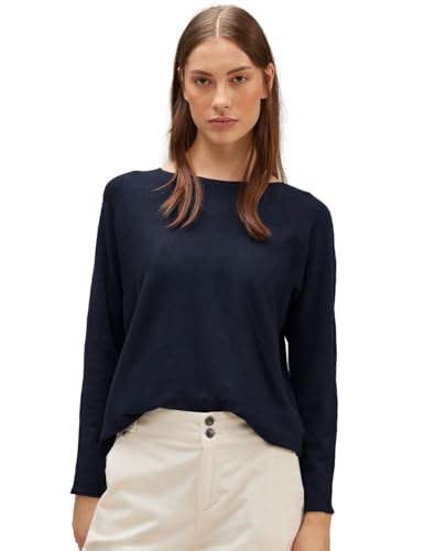 STREET ONE Damen A302379 Strickpullover, deep Blue, 46 von Street One