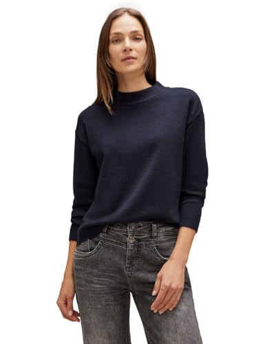 STREET ONE Damen A302480 Strickpullover, deep Blue, 42 von Street One