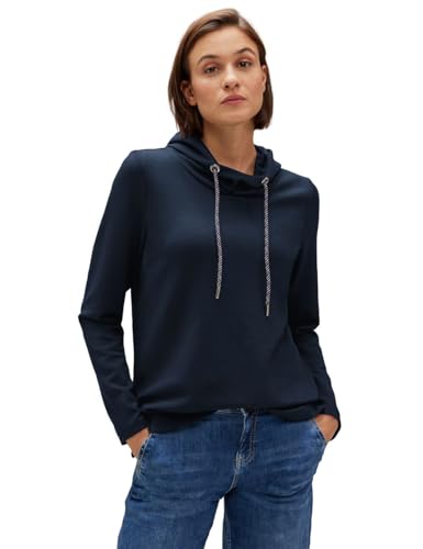 STREET ONE Damen A302493 Hoodie, deep Blue, 34 von Street One